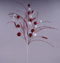 35"L BALL/MONOFILAMENT/BEAD SPIKE SPRAY RED/WHITE