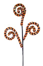 27" SEQUIN COIL SPRAY ORANGE/BLACK
