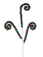 31"L SEQUIN/FOAM .875"DIA COIL SPRAY RED/EMERALD