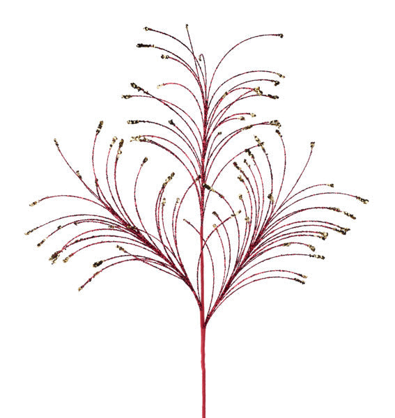 35"L GLTTR/HEX GLTTR FISHLINE SPRAY BURGUNDY/GOLD