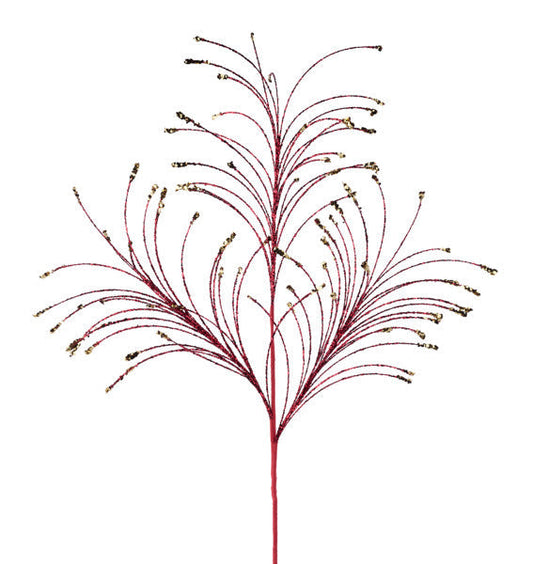 35"L GLTTR/HEX GLTTR FISHLINE SPRAY BURGUNDY/GOLD