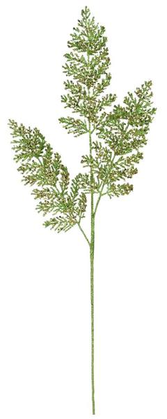 31"L GLITTER FERN SPRAY GREEN/GOLD
