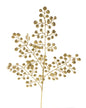 33"L GLITTER ROUND LEAF SPRAY GOLD