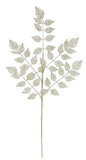 30"L GLITTER ROSE LEAF SPRAY LIGHT GOLD