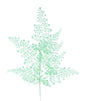23"L GLITTER MAIDENHAIR FERN SPRAY IRIDESCENT MINT GREEN