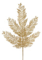 29"L GLITTER FERN SPRAY GOLD