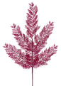 29"L GLITTER FERN SPRAY HOT PINK