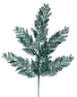 29"L GLITTER FERN SPRAY HUNTER GREEN