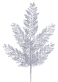 29"L GLITTER FERN SPRAY SILVER
