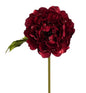 21"L GLITTER PEONY STEM RED