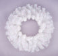20" METALLIC WREATH IRIDESCENT WHITE