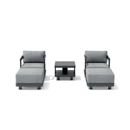 Set-905-Al 5-Pc Granada Aluminum Deep Seating