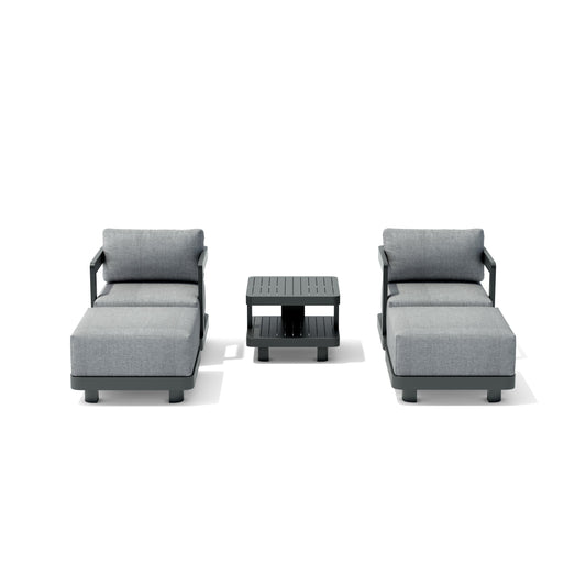 Set-905-Al 5-Pc Granada Aluminum Deep Seating