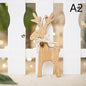 Xmas Tree Hanging DIY Wooden Ornaments Decal Elk