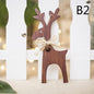 Xmas Tree Hanging DIY Wooden Ornaments Decal Elk