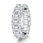 Sterling Silver Ring with High Carbon Diamond Simulant