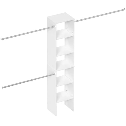 Closet System Starter Kit with Tower and 3 Hang Rods