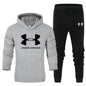 Men's Solid Color Thick Jacket Set for Spring and Autumn