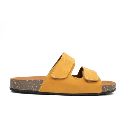 Yellow Adjustable Slide Sandals