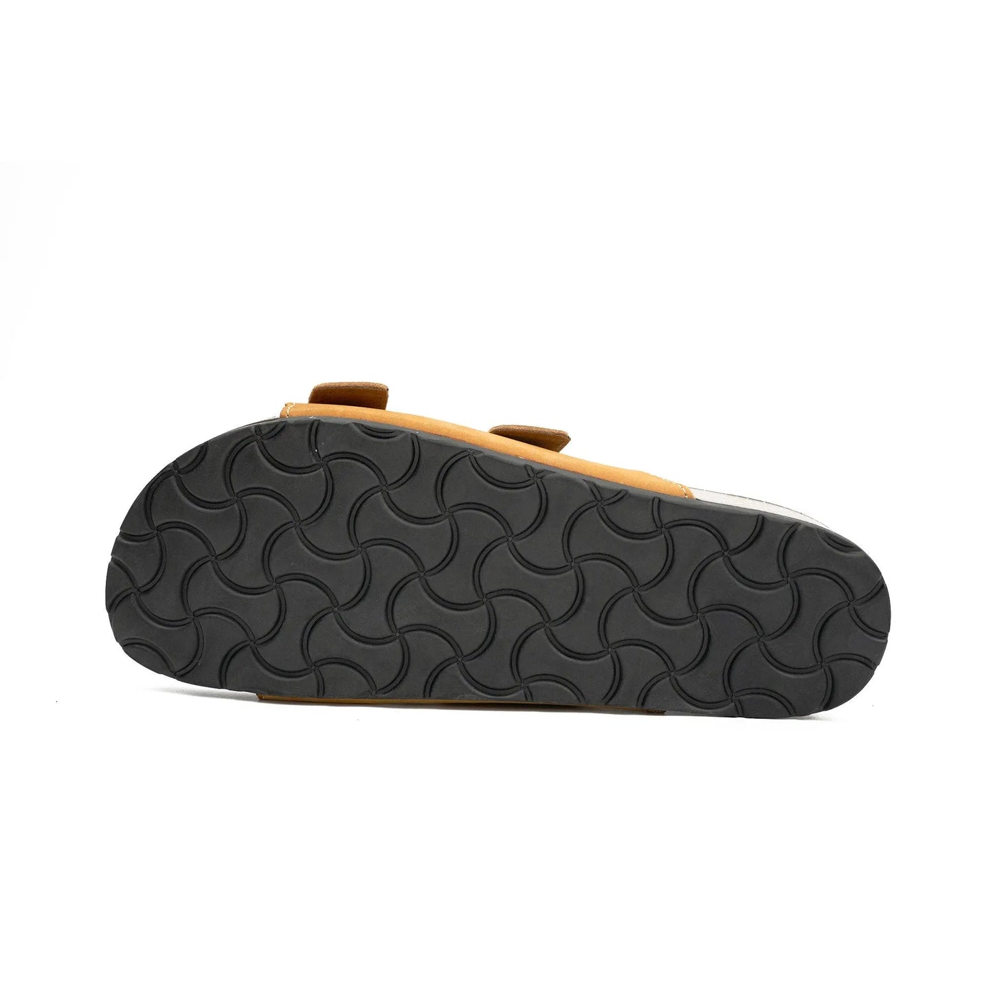 Yellow Buckle Slide Sandals