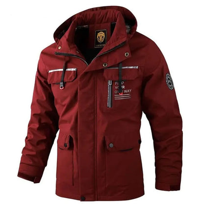 Men's Casual Waterproof Windbreaker Bomber Jacket