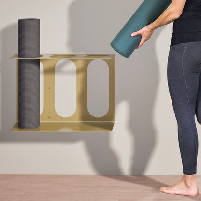 Yoke Yoga Mat Wall Bracket | Holds 3 Mats/Rollers