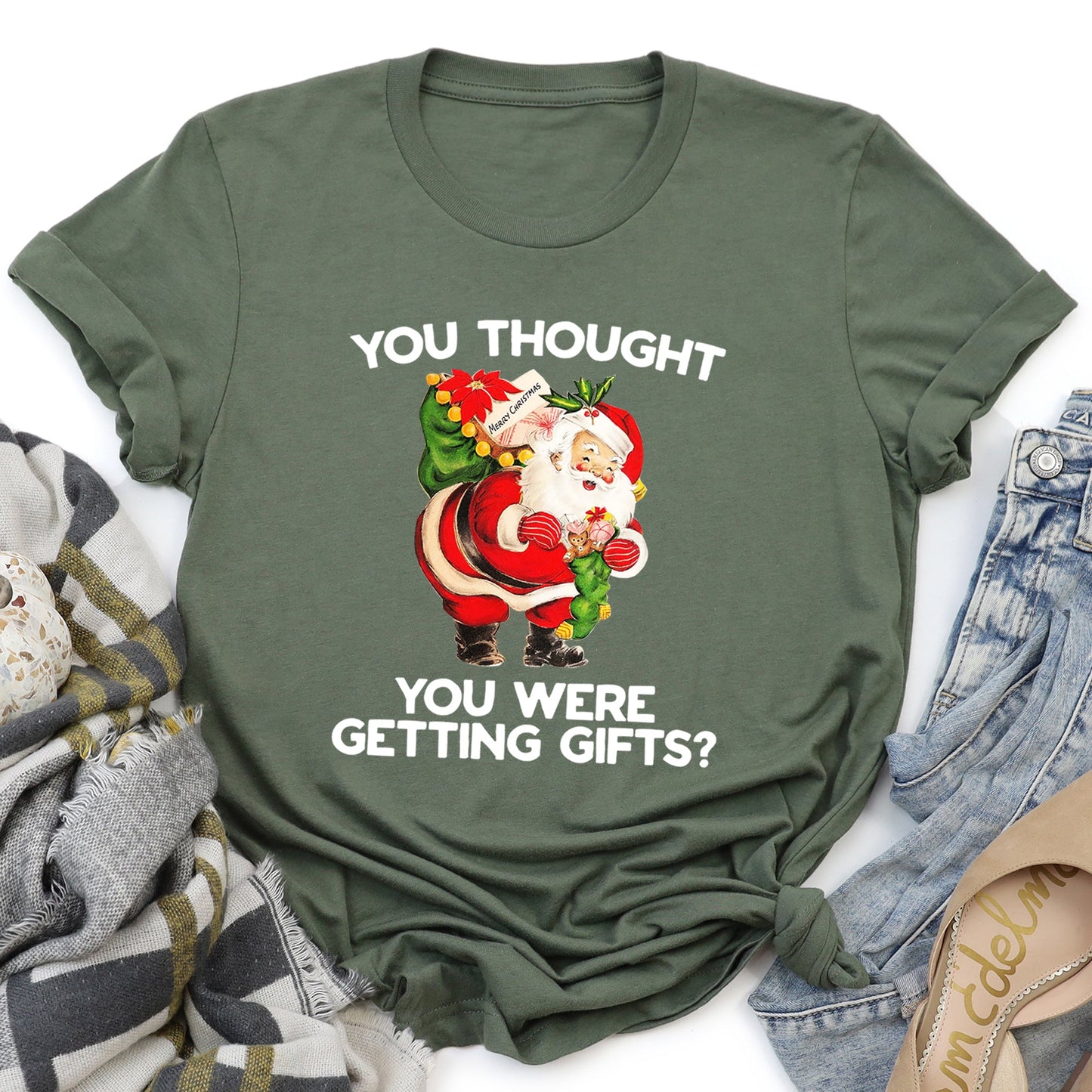 You Thought You Were Getting Gifts, Santa, Naughty, Christmas Super Soft Tees