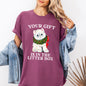 Your Gift Is In The Litter Box, Cat, Christmas, Naughty, Funny, Snow, Santa, Xmas Tshirt Comfort Colors T-Shirt