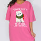 Your Gift Is In The Litter Box, Cat, Christmas, Naughty, Funny, Snow, Santa, Xmas Tshirt Comfort Colors T-Shirt
