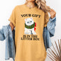 Your Gift Is In The Litter Box, Cat, Christmas, Naughty, Funny, Snow, Santa, Xmas Tshirt Comfort Colors T-Shirt