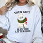 Your Gift Is In The Litter Box, Cat, Funny Christmas Sweatshirt