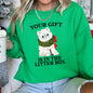 Your Gift Is In The Litter Box, Cat, Funny Christmas Sweatshirt