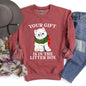 Your Gift Is In The Litter Box Cat Funny Christmas Sweatshirt