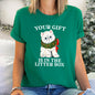 Your Gift Is In The Litter Box, Cat, Funny, Christmas, Naughty Super Soft Tees