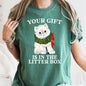 Your Gift Is In The Litter Box, Cat, Funny, Christmas, Naughty, Comfort Colors Tshirt