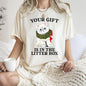 Your Gift Is In The Litter Box, Cat, Funny, Christmas, Naughty, Comfort Colors Tshirt