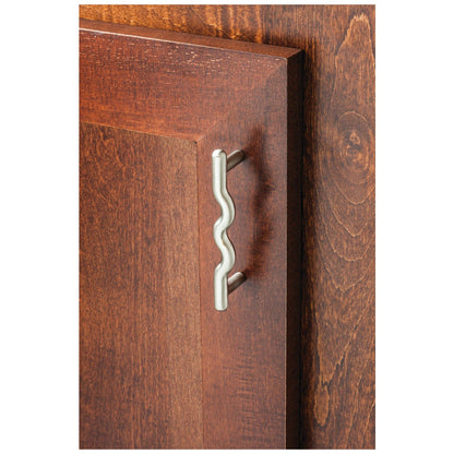 3" Center-to-Center Satin Nickel Wavy Verona Cabinet Pull