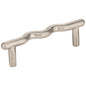 3" Center-to-Center Satin Nickel Wavy Verona Cabinet Pull