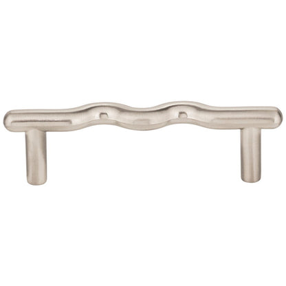 3" Center-to-Center Satin Nickel Wavy Verona Cabinet Pull