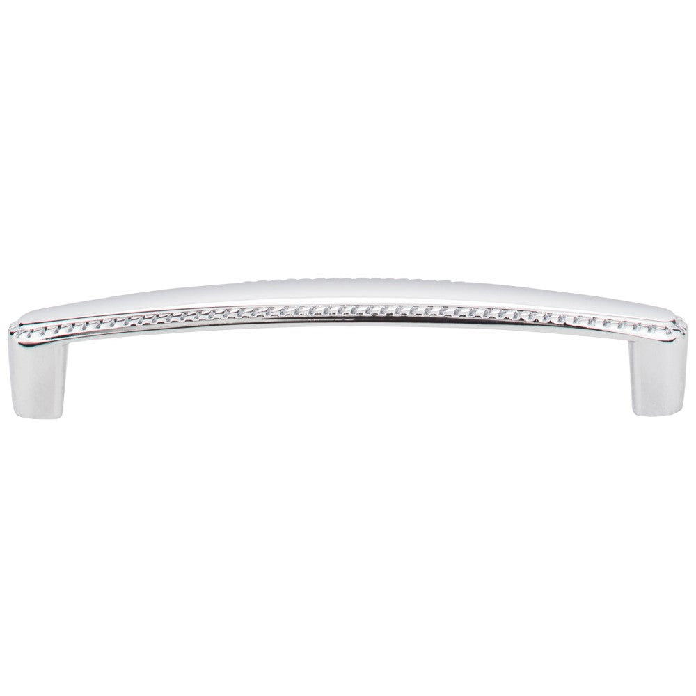 96 mm Center-to-Center Satin Nickel Rope Detailed Lindos Cabinet Pull