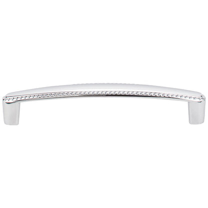 96 mm Center-to-Center Satin Nickel Rope Detailed Lindos Cabinet Pull