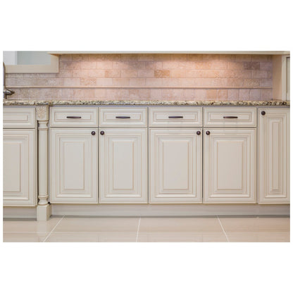 96 mm Center-to-Center Satin Nickel Rope Detailed Lindos Cabinet Pull