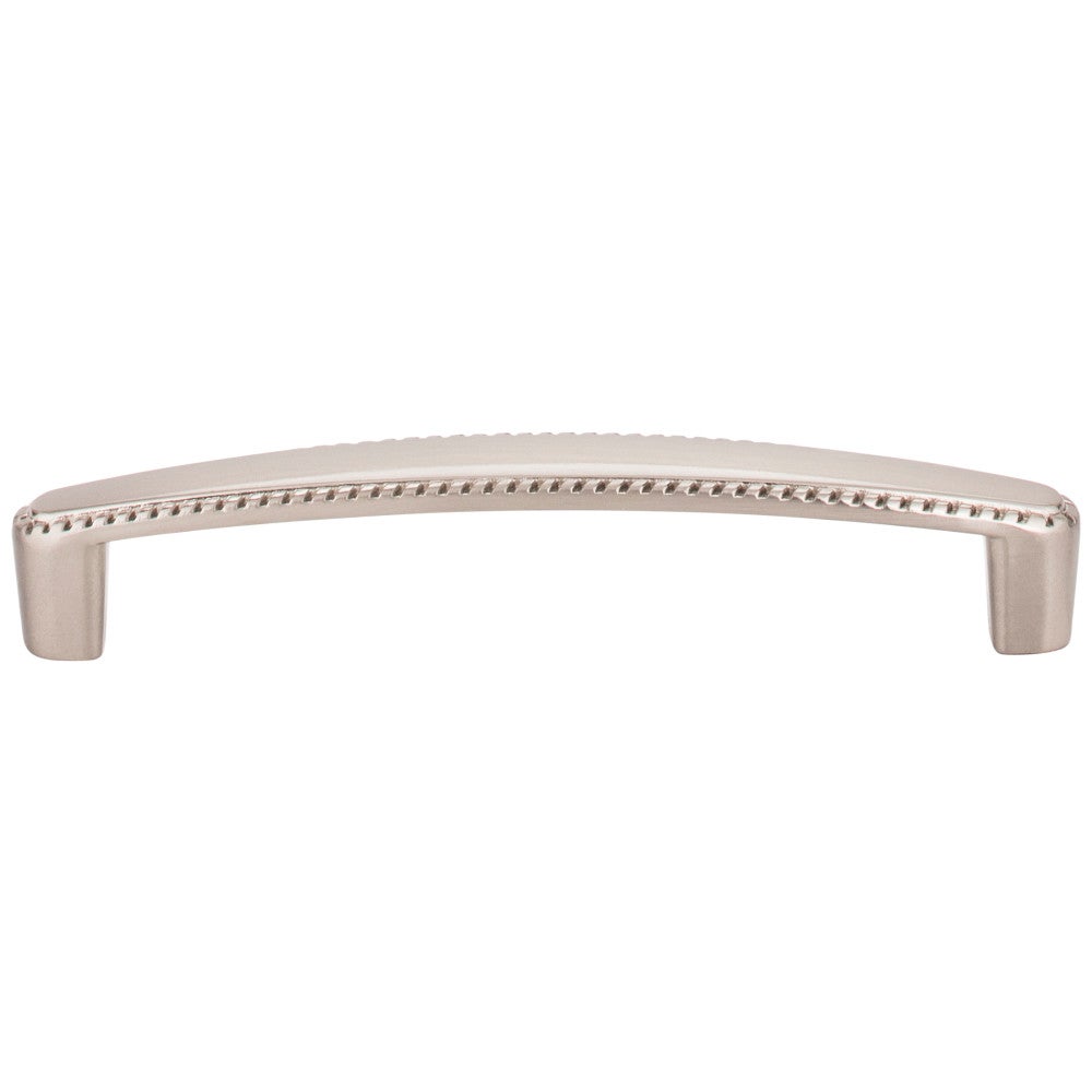 96 mm Center-to-Center Satin Nickel Rope Detailed Lindos Cabinet Pull