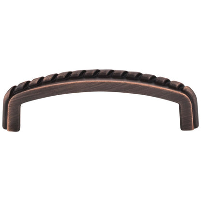 3" Center-to-Center Satin Nickel Rope Detailed Cypress Cabinet Pull