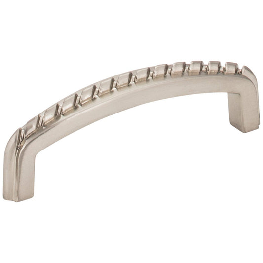 3" Center-to-Center Satin Nickel Rope Detailed Cypress Cabinet Pull