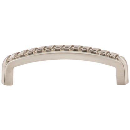 3" Center-to-Center Satin Nickel Rope Detailed Cypress Cabinet Pull