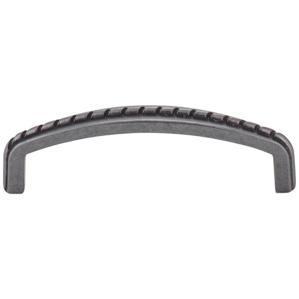 3" Center-to-Center Satin Nickel Rope Detailed Cypress Cabinet Pull