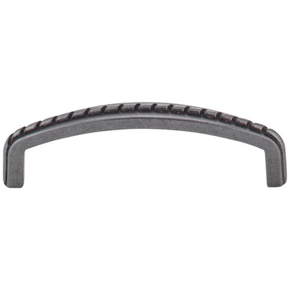 3" Center-to-Center Satin Nickel Rope Detailed Cypress Cabinet Pull