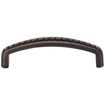 3" Center-to-Center Satin Nickel Rope Detailed Cypress Cabinet Pull