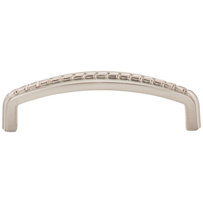 3" Center-to-Center Satin Nickel Rope Detailed Cypress Cabinet Pull